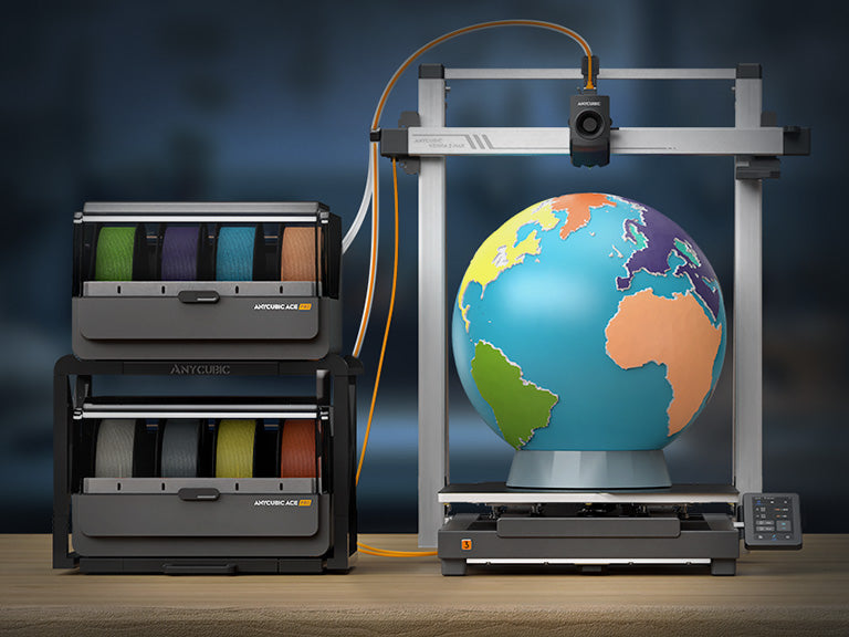 Anycubic Kobra 3 Max Combo : The Largest Multicolor 3D Printer